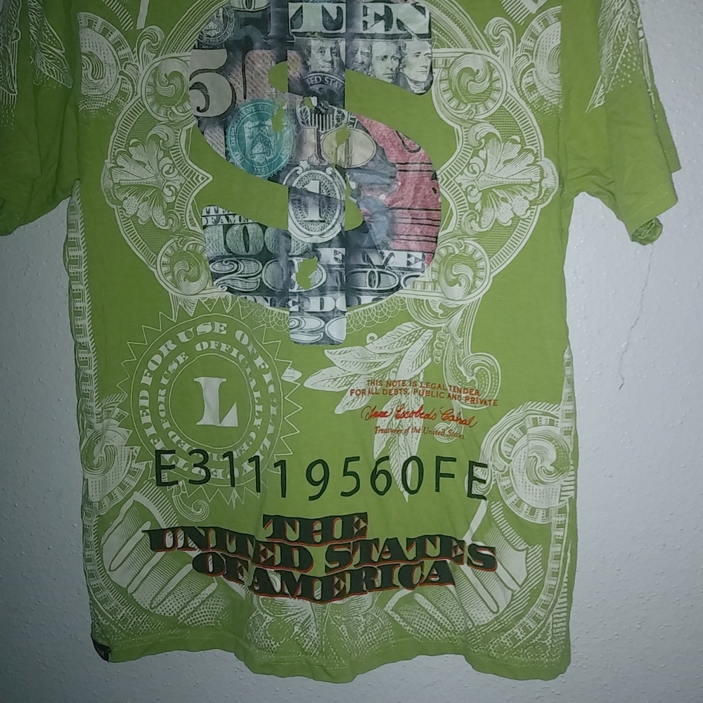 Contender M Mens Money Graphic T-Shirt - Picture 2 of 6